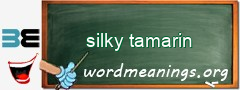 WordMeaning blackboard for silky tamarin